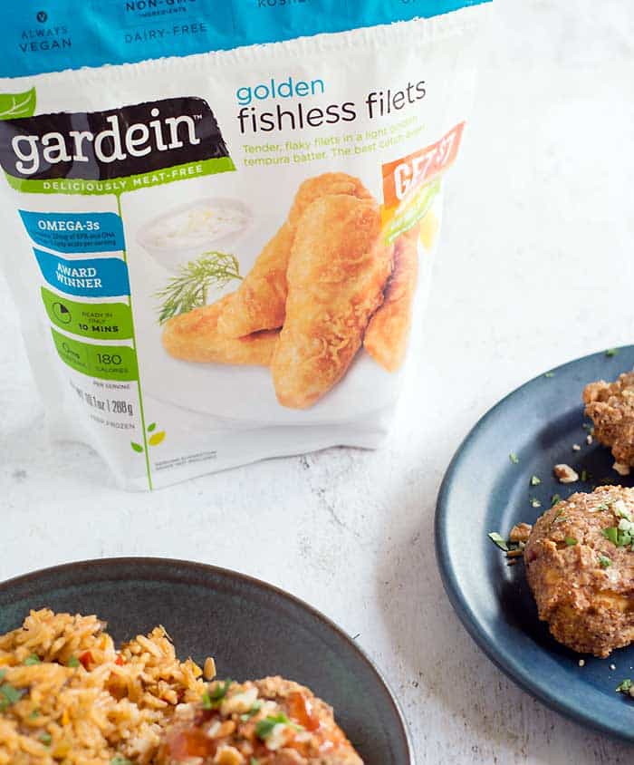 I love things that make dinner easier and we eat Gardein at least every other week. Gardein, pronounced “gar-deen,” is a plant protein that’s all vegan and come in a wide variety of flavors. I always have a few packages stashed in the freezer for nights that I need to get dinner on the table quickly and with little effort. It’s easy to find in most grocery stores and Kroger always stocks them in the frozen aisle, usually near the frozen breakfast items. One of Cheryl's favorites is their Crispy Tenders. I heat them in the air fryer, but they can also be cooked in your oven, microwave, or stove top in a saute pan. No matter which cooking method you choose they are cooked in minutes. I use the Crispy Tenders to top salads, in tacos, and we even eat as is with a bbq sauce dip. This is still so much better than getting take-out fries on the way home. All Gardein products are made from non-GMO soy and wheat, plus ancient grains and veggies.