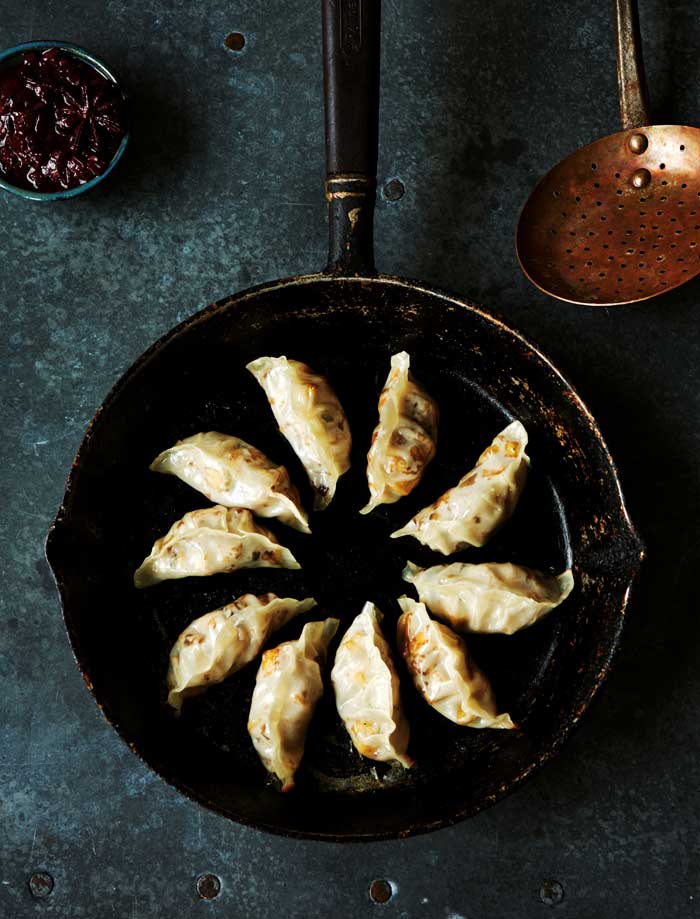 Vegan Gyoza with Mushroom & Tofu Filling from V is for Vegan