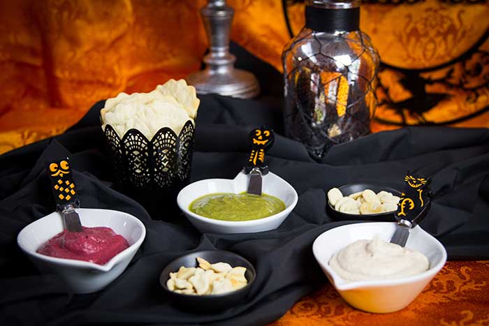 Trio of Vegan Halloween Spooky Spreads