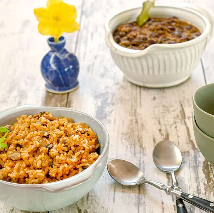 Instant Pot Dirty Rice and Stove-top Smoky Red Beans