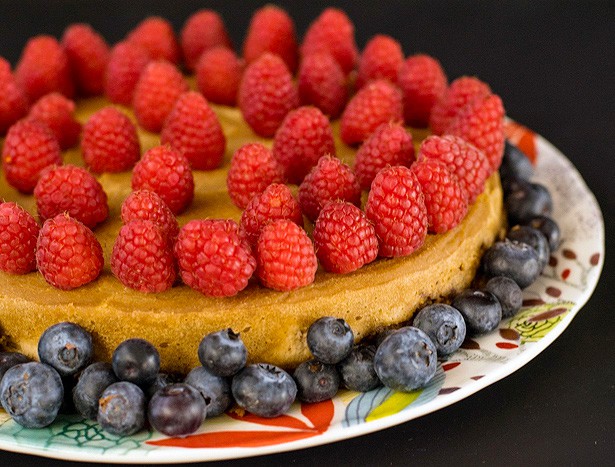 Pressure Cooker Cashew Lemon Vegan Cheezecake from Cooking Under Pressure