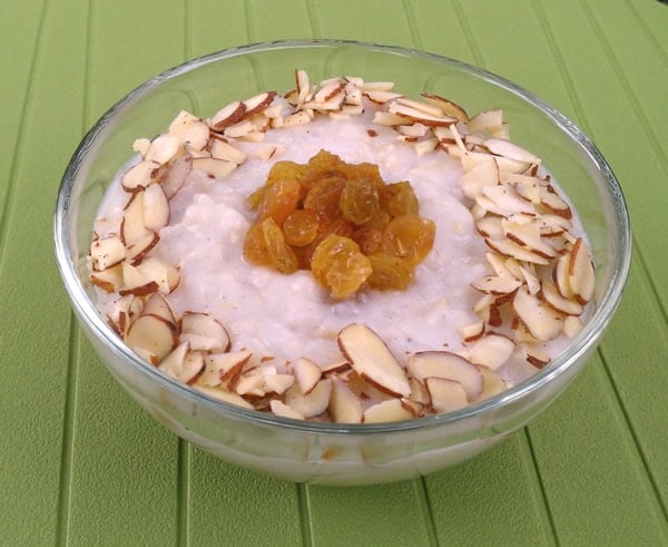Vegan Slow Cooker Kheer - a Creamy Indian Rice Pudding