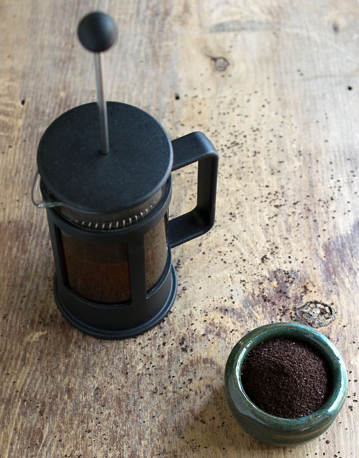 Middle Eastern Iced Coffee with Homemade Cardamom Vanilla Syrup and Rosewater #BrewedfortheBold