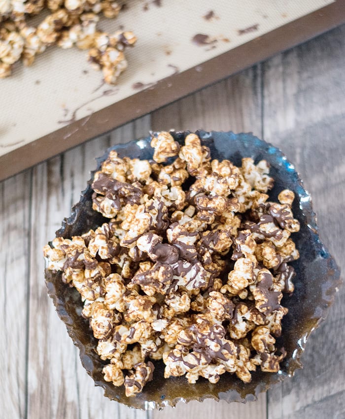 Peanut Butter Cup Popcorn from DIY Vegan