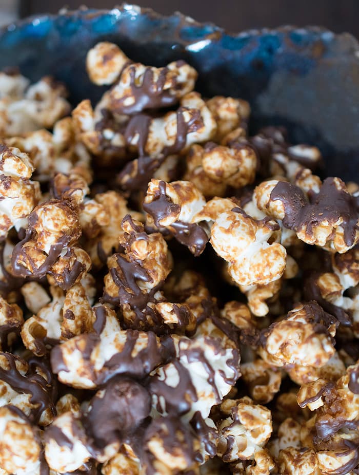 Peanut Butter Cup Popcorn from DIY Vegan