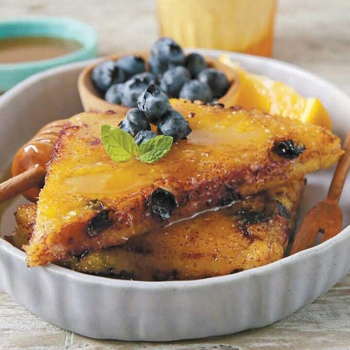 Blueberry Breakfast Polenta from The Great Vegan Grains Book