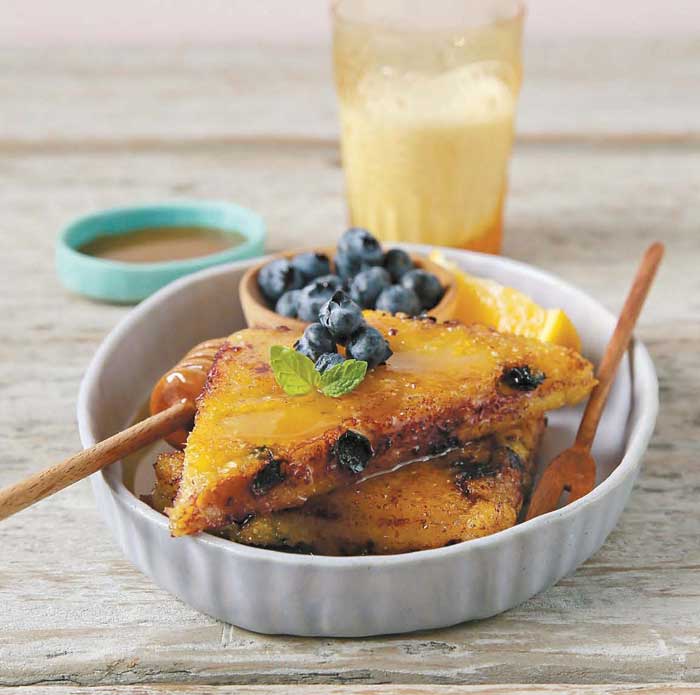 Blueberry Polka Dot Polenta from The Great Vegan Grain Book @QuartoCooks