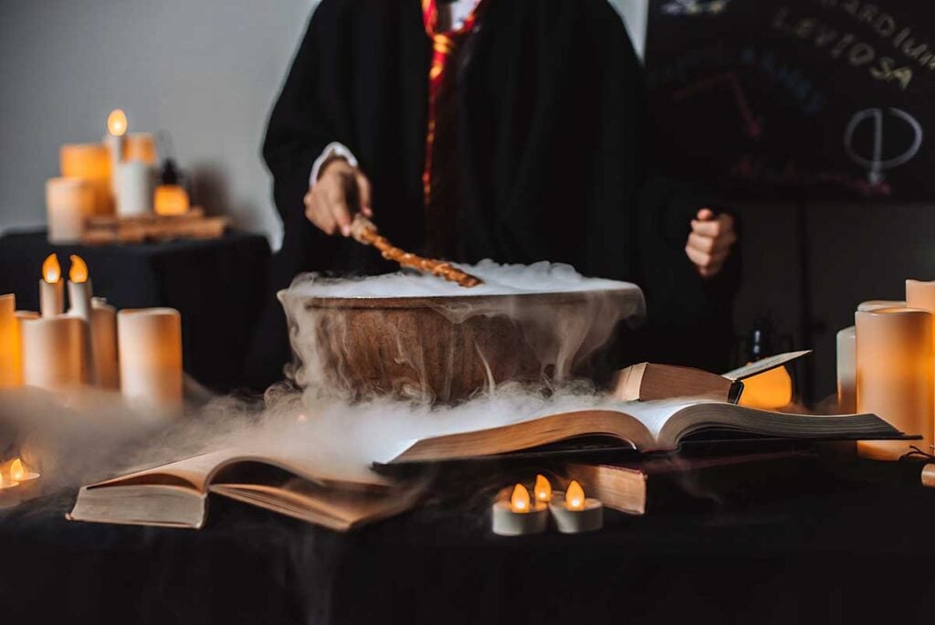 Harry Potter potion brewing scene