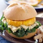 Roasted Butternut Squash Veggie Burgers with Sabra Spread