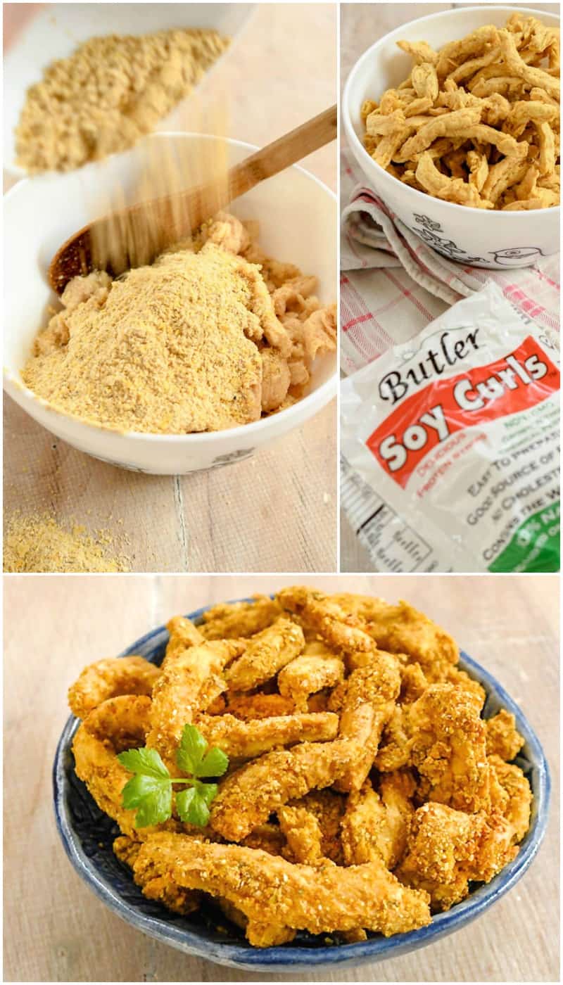 Vegan Air Fryer Southern Fried Chicken and Soy Curls