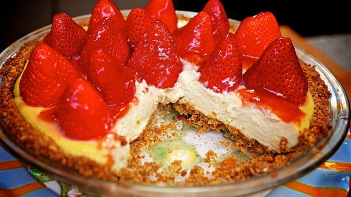 Vegan Strawberry Mountain Pie from The Jazzy Vegetarian