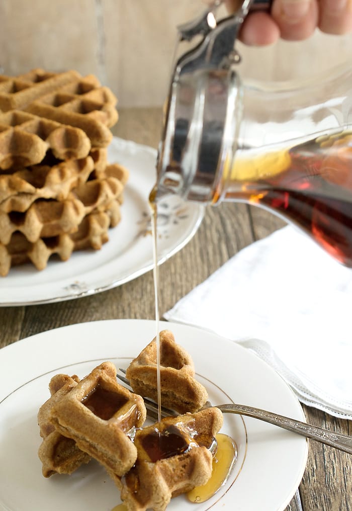 Vegan Gluten-Free Chai Teff Waffles