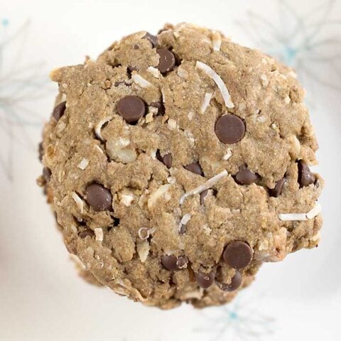 Gluten-free Vegan Chocolate Chip Pecan Cookies Made with Teff Flour and Coconut too!