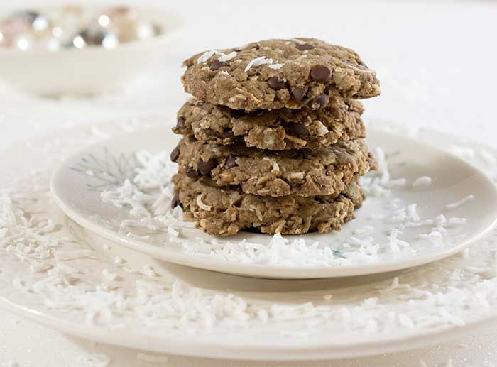 Gluten-free Vegan Chocolate Chip Pecan Cookies Made with Teff Flour and Coconut too!