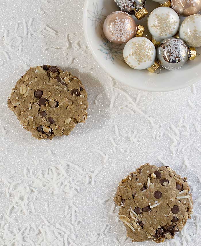Gluten-free Vegan Chocolate Chip Pecan Cookies Made with Teff Flour and Coconut too!