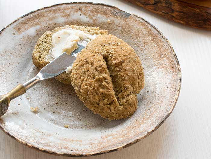 Gluten-Free Vegan Teff Oat Rolls
