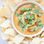 Vegan Torchy's Queso Copycat Made with Potato and Homemade Rojo Sauce!