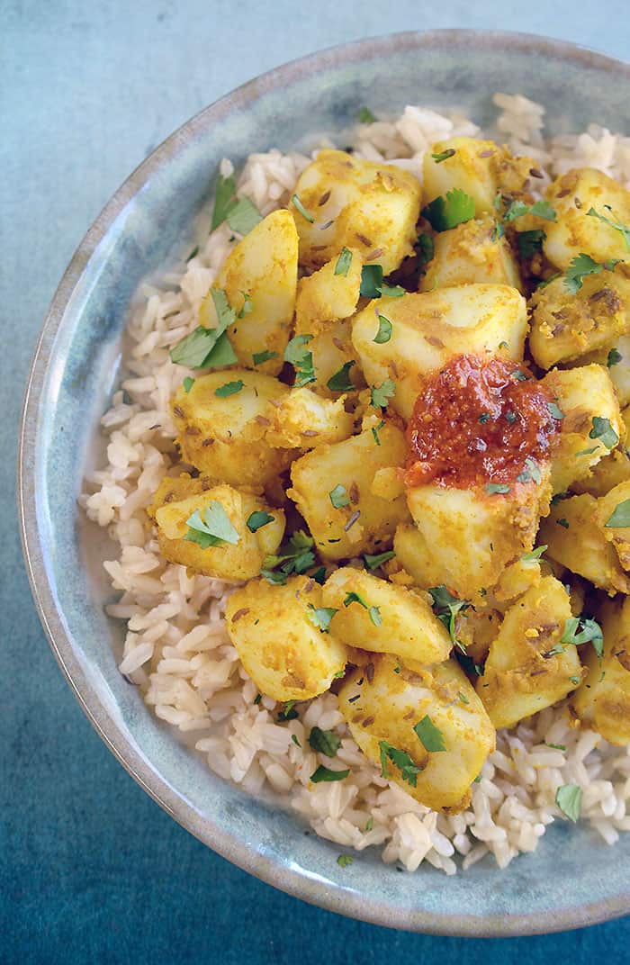 Indian-Style Cumin Idaho® Potatoes (Vegan Aloo Jeera)