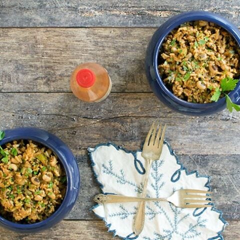 Instant Pot Vegan Black-Eyed Pea Jambalaya
