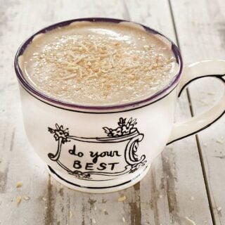 Vegan Hazelnut Mocha Coconut Latte or Frappuccino