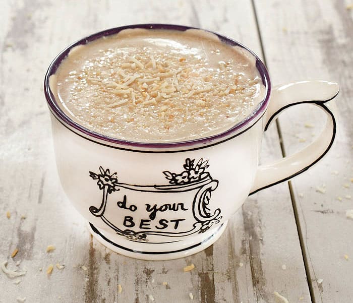 Vegan Hazelnut Mocha Coconut Latte or Frappuccino
