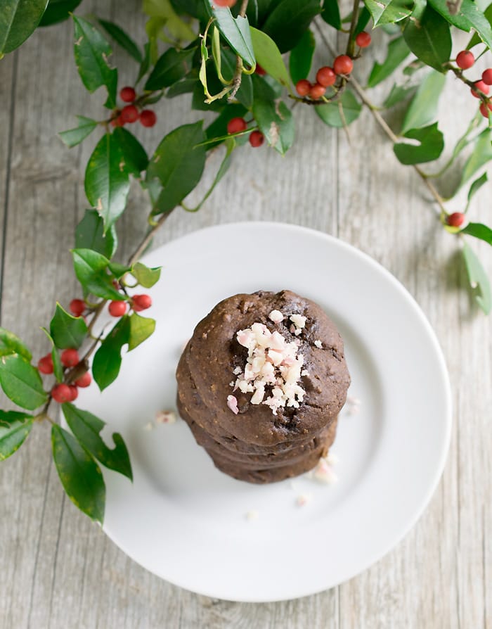 Vegan Mint Double Chocolate Black Bean Cookies