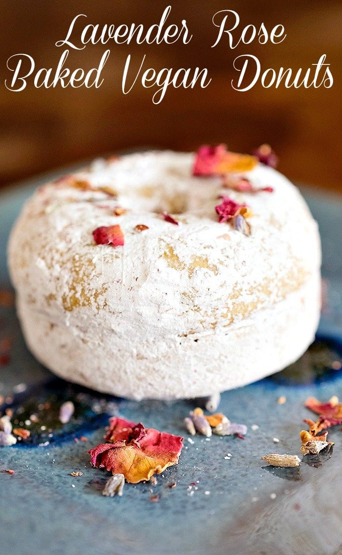 A Vegan Valentine: Lavender Rose Baked Donuts