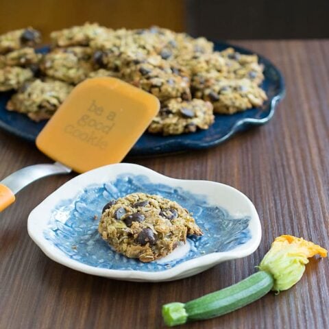 Vegan Gluten-free Zucchini Chocolate Chip Cookies