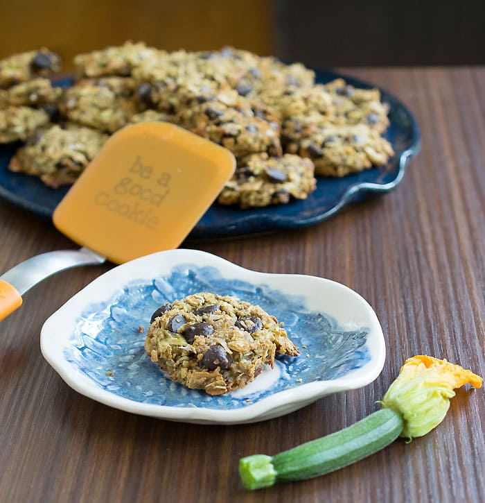 Vegan Gluten-free Zucchini Chocolate Chip Cookies