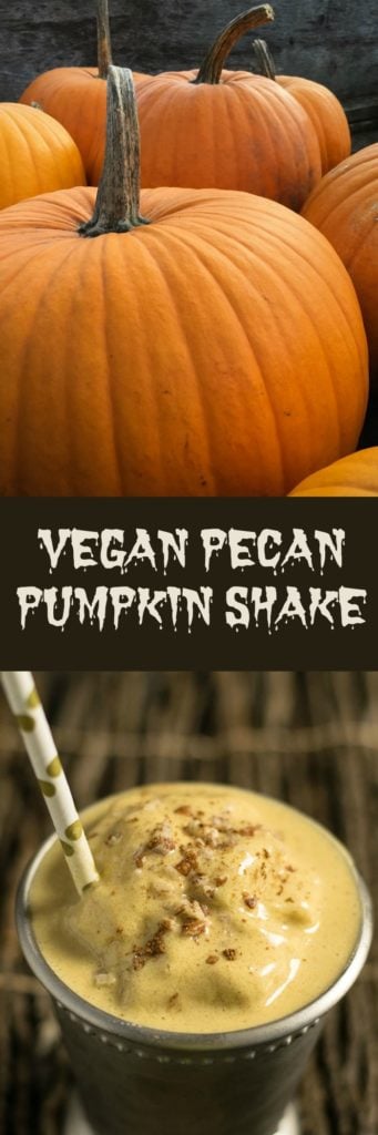 Vegan Pecan Pumpkin Shake - No Ice Cream Needed!