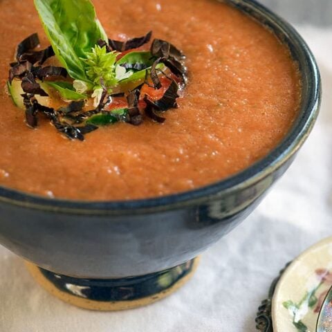 Fresh Herb and Watermelon Gazpacho