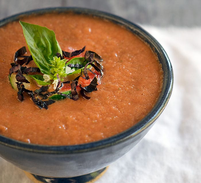 Fresh Herb and Watermelon Gazpacho