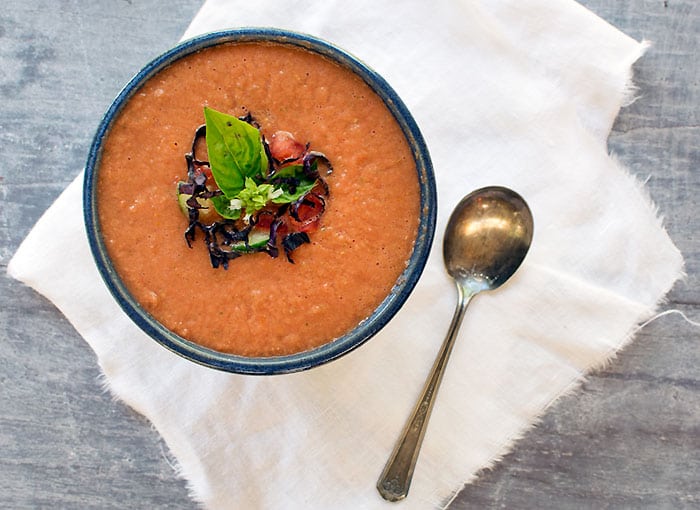 Fresh Herb and Watermelon Gazpacho