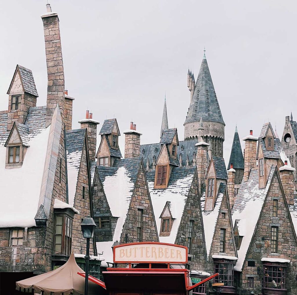 Butterbeer cart at the wizarding world of Harry Potter in Orlando.