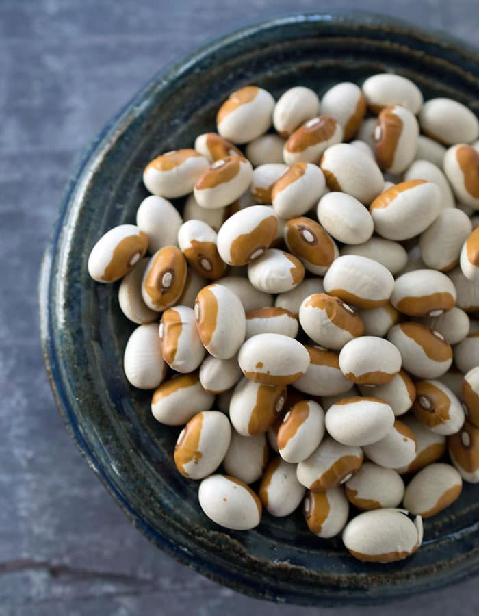 Slow Cooker Yellow-Eyed Bean Soup For 2 with Veggie Variations