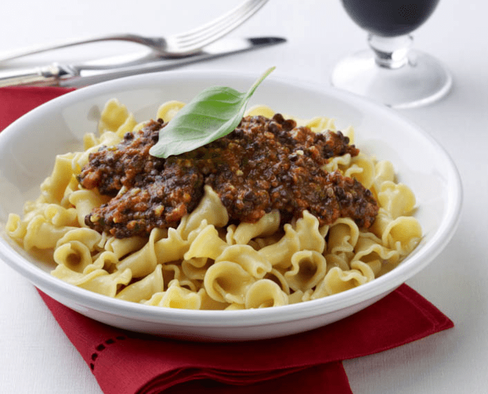 Lentil Quinoa Bolognese Sauce